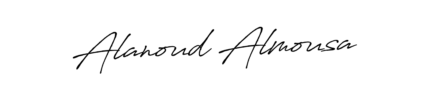 Best and Professional Signature Style for Alanoud Almousa. Antro_Vectra_Bolder Best Signature Style Collection. Alanoud Almousa signature style 7 images and pictures png