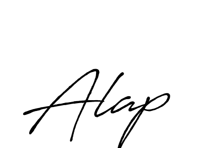 You should practise on your own different ways (Antro_Vectra_Bolder) to write your name (Alap) in signature. don't let someone else do it for you. Alap signature style 7 images and pictures png