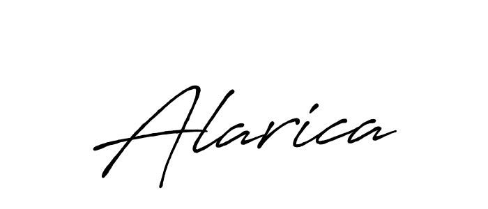 Also we have Alarica name is the best signature style. Create professional handwritten signature collection using Antro_Vectra_Bolder autograph style. Alarica signature style 7 images and pictures png