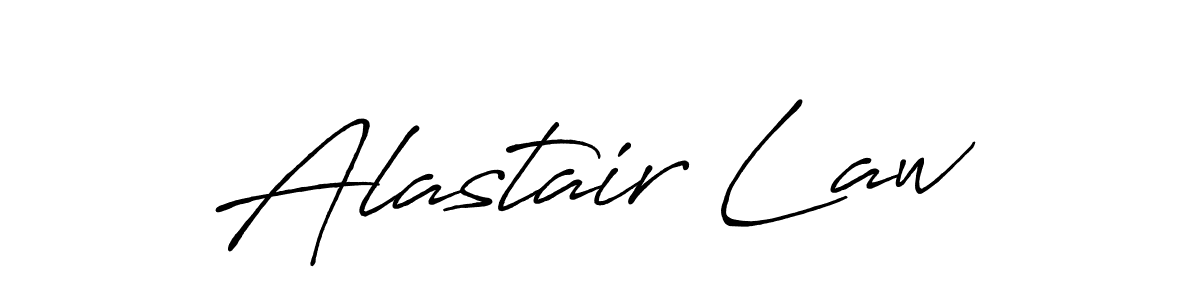 Design your own signature with our free online signature maker. With this signature software, you can create a handwritten (Antro_Vectra_Bolder) signature for name Alastair Law. Alastair Law signature style 7 images and pictures png