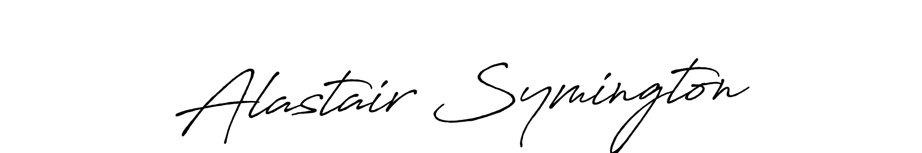 Alastair Symington stylish signature style. Best Handwritten Sign (Antro_Vectra_Bolder) for my name. Handwritten Signature Collection Ideas for my name Alastair Symington. Alastair Symington signature style 7 images and pictures png