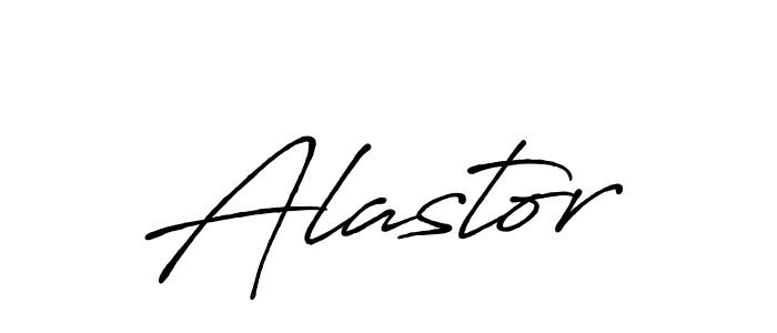 Create a beautiful signature design for name Alastor. With this signature (Antro_Vectra_Bolder) fonts, you can make a handwritten signature for free. Alastor signature style 7 images and pictures png