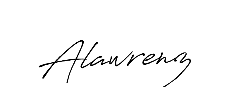 Alawrenz stylish signature style. Best Handwritten Sign (Antro_Vectra_Bolder) for my name. Handwritten Signature Collection Ideas for my name Alawrenz. Alawrenz signature style 7 images and pictures png
