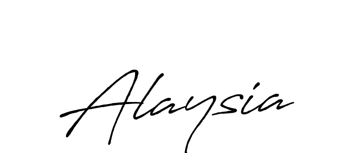 Make a beautiful signature design for name Alaysia. With this signature (Antro_Vectra_Bolder) style, you can create a handwritten signature for free. Alaysia signature style 7 images and pictures png