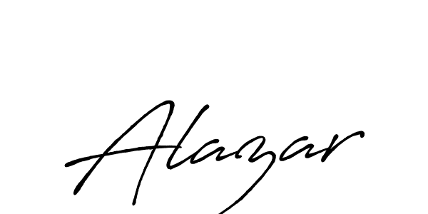 How to make Alazar name signature. Use Antro_Vectra_Bolder style for creating short signs online. This is the latest handwritten sign. Alazar signature style 7 images and pictures png