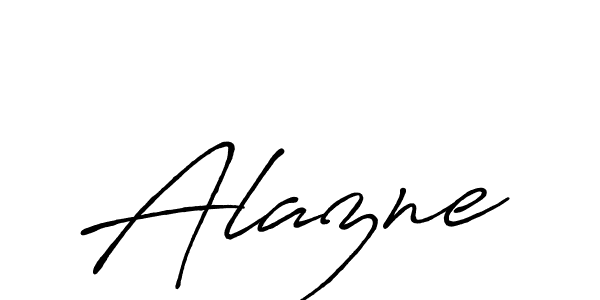 Make a beautiful signature design for name Alazne. With this signature (Antro_Vectra_Bolder) style, you can create a handwritten signature for free. Alazne signature style 7 images and pictures png