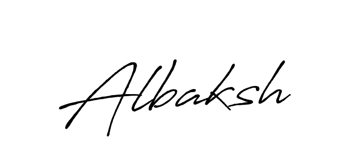 Make a beautiful signature design for name Albaksh. With this signature (Antro_Vectra_Bolder) style, you can create a handwritten signature for free. Albaksh signature style 7 images and pictures png