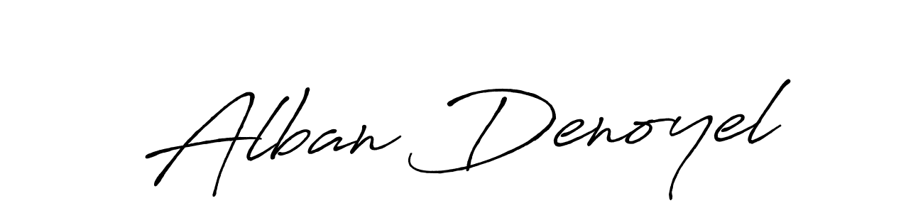 Design your own signature with our free online signature maker. With this signature software, you can create a handwritten (Antro_Vectra_Bolder) signature for name Alban Denoyel. Alban Denoyel signature style 7 images and pictures png