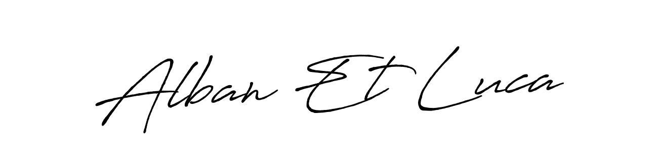 You should practise on your own different ways (Antro_Vectra_Bolder) to write your name (Alban Et Luca) in signature. don't let someone else do it for you. Alban Et Luca signature style 7 images and pictures png