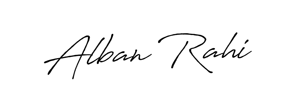 It looks lik you need a new signature style for name Alban Rahi. Design unique handwritten (Antro_Vectra_Bolder) signature with our free signature maker in just a few clicks. Alban Rahi signature style 7 images and pictures png