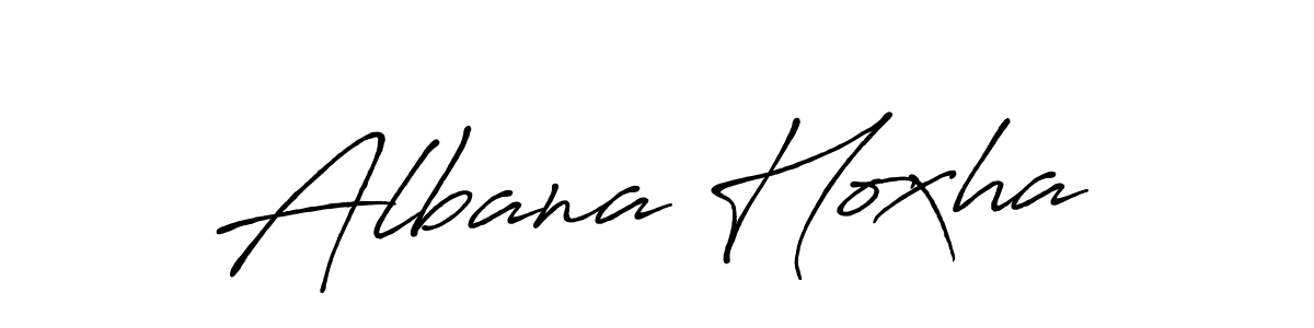It looks lik you need a new signature style for name Albana Hoxha. Design unique handwritten (Antro_Vectra_Bolder) signature with our free signature maker in just a few clicks. Albana Hoxha signature style 7 images and pictures png