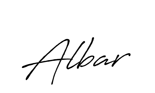 Design your own signature with our free online signature maker. With this signature software, you can create a handwritten (Antro_Vectra_Bolder) signature for name Albar. Albar signature style 7 images and pictures png