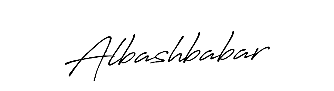 Create a beautiful signature design for name Albashbabar. With this signature (Antro_Vectra_Bolder) fonts, you can make a handwritten signature for free. Albashbabar signature style 7 images and pictures png