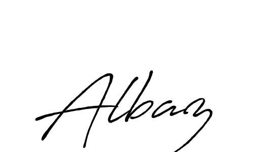 How to make Albaz signature? Antro_Vectra_Bolder is a professional autograph style. Create handwritten signature for Albaz name. Albaz signature style 7 images and pictures png