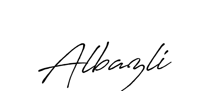 Create a beautiful signature design for name Albazli. With this signature (Antro_Vectra_Bolder) fonts, you can make a handwritten signature for free. Albazli signature style 7 images and pictures png