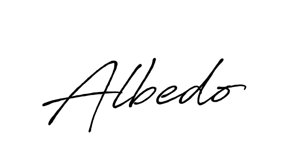 How to make Albedo signature? Antro_Vectra_Bolder is a professional autograph style. Create handwritten signature for Albedo name. Albedo signature style 7 images and pictures png