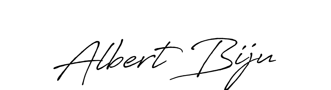 Create a beautiful signature design for name Albert Biju. With this signature (Antro_Vectra_Bolder) fonts, you can make a handwritten signature for free. Albert Biju signature style 7 images and pictures png