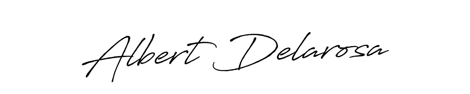 How to make Albert Delarosa name signature. Use Antro_Vectra_Bolder style for creating short signs online. This is the latest handwritten sign. Albert Delarosa signature style 7 images and pictures png