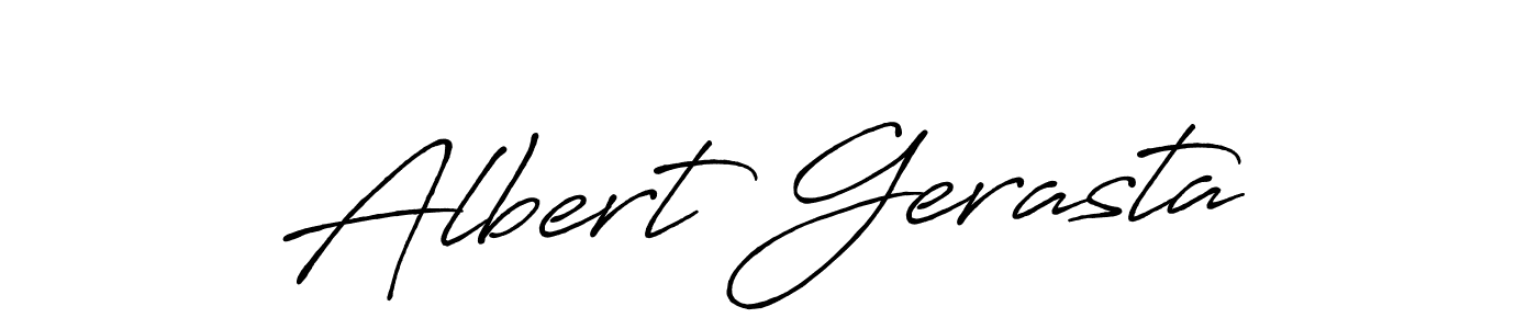 Make a beautiful signature design for name Albert Gerasta. With this signature (Antro_Vectra_Bolder) style, you can create a handwritten signature for free. Albert Gerasta signature style 7 images and pictures png