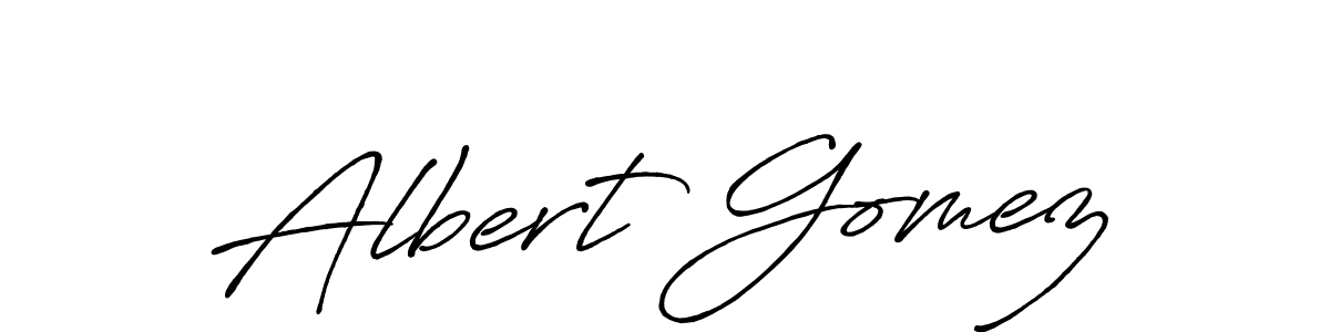 The best way (Antro_Vectra_Bolder) to make a short signature is to pick only two or three words in your name. The name Albert Gomez include a total of six letters. For converting this name. Albert Gomez signature style 7 images and pictures png