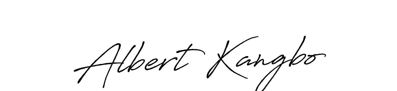 Similarly Antro_Vectra_Bolder is the best handwritten signature design. Signature creator online .You can use it as an online autograph creator for name Albert Kangbo. Albert Kangbo signature style 7 images and pictures png