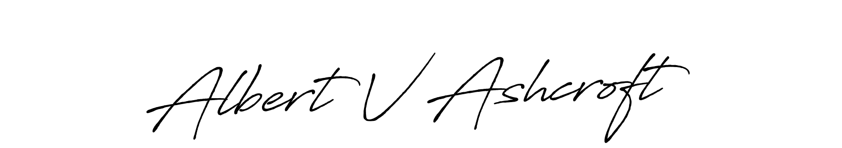 Use a signature maker to create a handwritten signature online. With this signature software, you can design (Antro_Vectra_Bolder) your own signature for name Albert V Ashcroft. Albert V Ashcroft signature style 7 images and pictures png