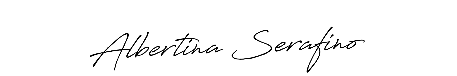 Make a beautiful signature design for name Albertina Serafino. Use this online signature maker to create a handwritten signature for free. Albertina Serafino signature style 7 images and pictures png