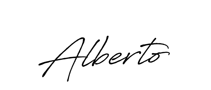 The best way (Antro_Vectra_Bolder) to make a short signature is to pick only two or three words in your name. The name Alberto include a total of six letters. For converting this name. Alberto signature style 7 images and pictures png