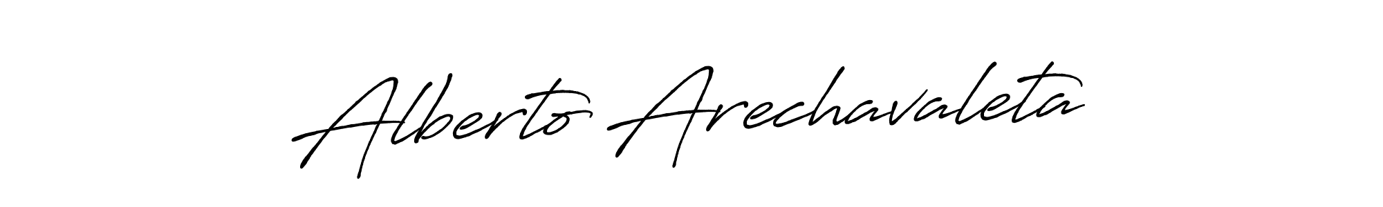Design your own signature with our free online signature maker. With this signature software, you can create a handwritten (Antro_Vectra_Bolder) signature for name Alberto Arechavaleta. Alberto Arechavaleta signature style 7 images and pictures png