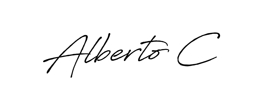 This is the best signature style for the Alberto C name. Also you like these signature font (Antro_Vectra_Bolder). Mix name signature. Alberto C signature style 7 images and pictures png