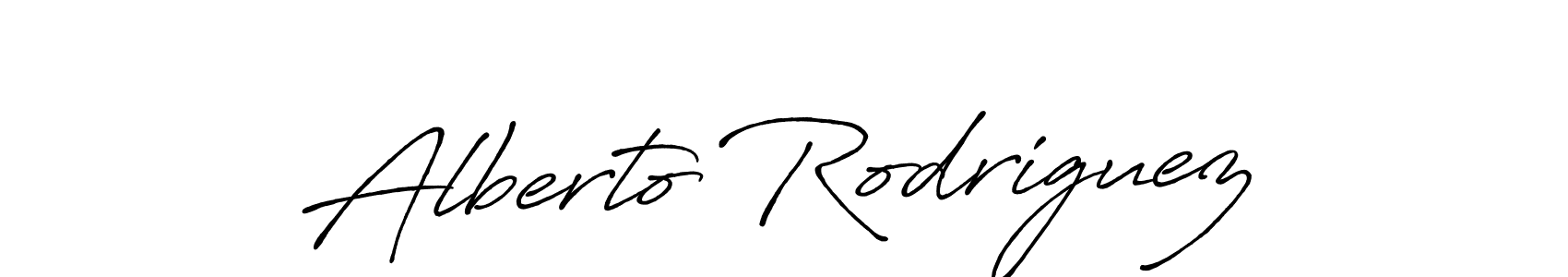 Make a beautiful signature design for name Alberto Rodriguez. With this signature (Antro_Vectra_Bolder) style, you can create a handwritten signature for free. Alberto Rodriguez signature style 7 images and pictures png