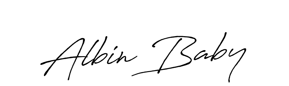 Also we have Albin Baby name is the best signature style. Create professional handwritten signature collection using Antro_Vectra_Bolder autograph style. Albin Baby signature style 7 images and pictures png
