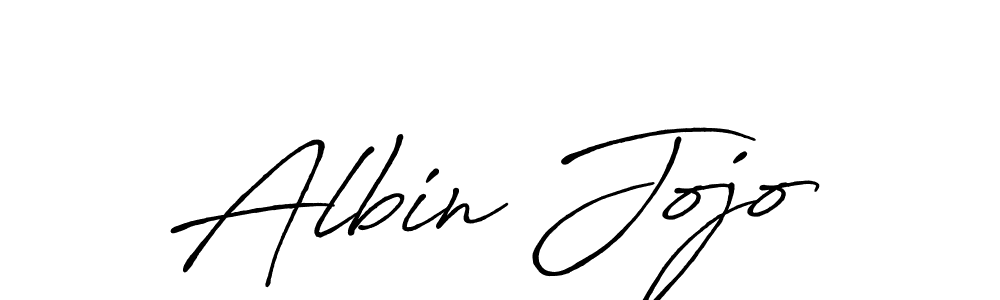 Albin Jojo stylish signature style. Best Handwritten Sign (Antro_Vectra_Bolder) for my name. Handwritten Signature Collection Ideas for my name Albin Jojo. Albin Jojo signature style 7 images and pictures png