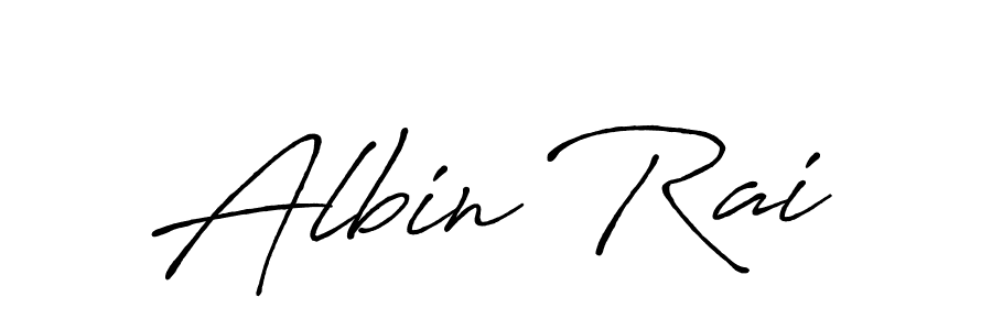 How to make Albin Rai name signature. Use Antro_Vectra_Bolder style for creating short signs online. This is the latest handwritten sign. Albin Rai signature style 7 images and pictures png