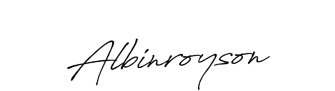 How to make Albinroyson name signature. Use Antro_Vectra_Bolder style for creating short signs online. This is the latest handwritten sign. Albinroyson signature style 7 images and pictures png