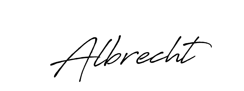 Use a signature maker to create a handwritten signature online. With this signature software, you can design (Antro_Vectra_Bolder) your own signature for name Albrecht. Albrecht signature style 7 images and pictures png