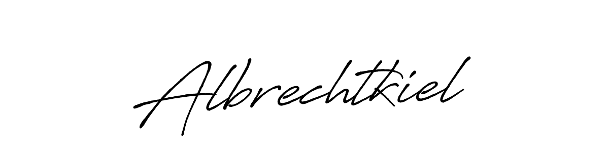 Use a signature maker to create a handwritten signature online. With this signature software, you can design (Antro_Vectra_Bolder) your own signature for name Albrechtkiel. Albrechtkiel signature style 7 images and pictures png