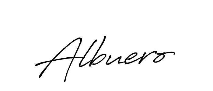 Albuero stylish signature style. Best Handwritten Sign (Antro_Vectra_Bolder) for my name. Handwritten Signature Collection Ideas for my name Albuero. Albuero signature style 7 images and pictures png