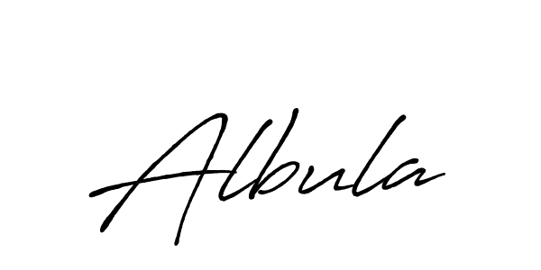 How to make Albula name signature. Use Antro_Vectra_Bolder style for creating short signs online. This is the latest handwritten sign. Albula signature style 7 images and pictures png