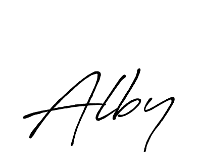 It looks lik you need a new signature style for name Alby. Design unique handwritten (Antro_Vectra_Bolder) signature with our free signature maker in just a few clicks. Alby signature style 7 images and pictures png