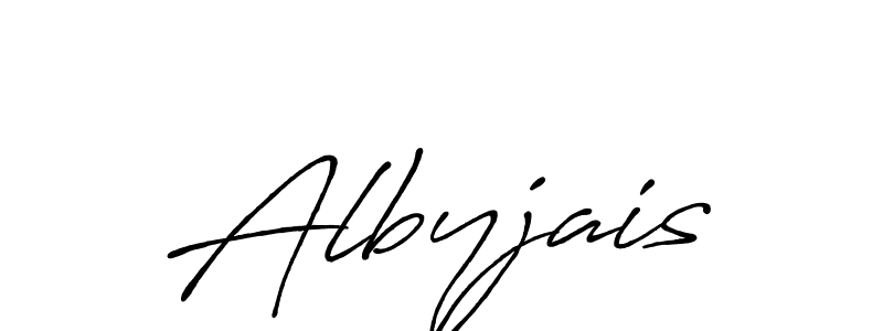 Make a beautiful signature design for name Albyjais. With this signature (Antro_Vectra_Bolder) style, you can create a handwritten signature for free. Albyjais signature style 7 images and pictures png