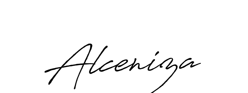 Design your own signature with our free online signature maker. With this signature software, you can create a handwritten (Antro_Vectra_Bolder) signature for name Alceniza. Alceniza signature style 7 images and pictures png