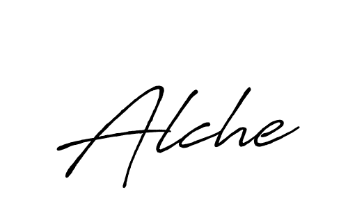 Design your own signature with our free online signature maker. With this signature software, you can create a handwritten (Antro_Vectra_Bolder) signature for name Alche. Alche signature style 7 images and pictures png