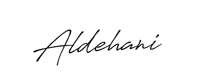 Design your own signature with our free online signature maker. With this signature software, you can create a handwritten (Antro_Vectra_Bolder) signature for name Aldehani. Aldehani signature style 7 images and pictures png