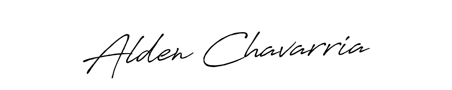 Design your own signature with our free online signature maker. With this signature software, you can create a handwritten (Antro_Vectra_Bolder) signature for name Alden Chavarria. Alden Chavarria signature style 7 images and pictures png
