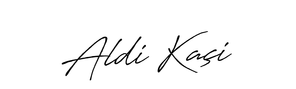 Make a beautiful signature design for name Aldi Kaçi. With this signature (Antro_Vectra_Bolder) style, you can create a handwritten signature for free. Aldi Kaçi signature style 7 images and pictures png