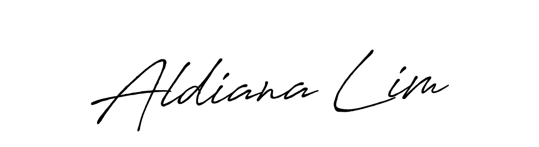 How to make Aldiana Lim signature? Antro_Vectra_Bolder is a professional autograph style. Create handwritten signature for Aldiana Lim name. Aldiana Lim signature style 7 images and pictures png
