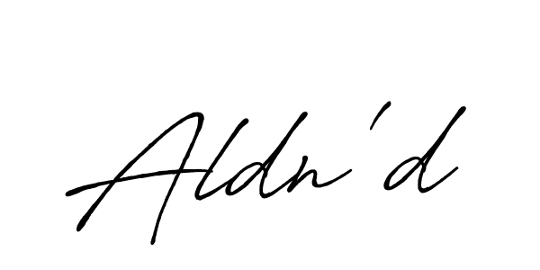 Make a beautiful signature design for name Aldn'd. With this signature (Antro_Vectra_Bolder) style, you can create a handwritten signature for free. Aldn'd signature style 7 images and pictures png