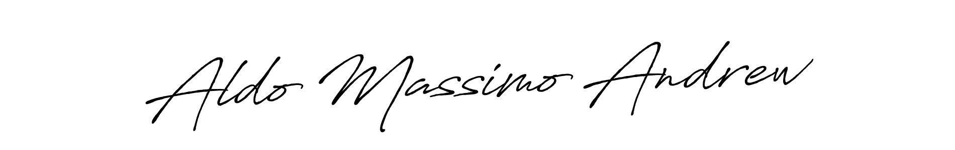 How to Draw Aldo Massimo Andrew signature style? Antro_Vectra_Bolder is a latest design signature styles for name Aldo Massimo Andrew. Aldo Massimo Andrew signature style 7 images and pictures png