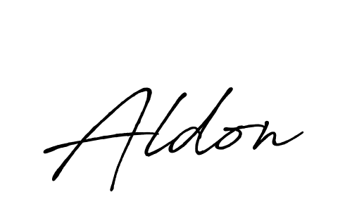 Make a beautiful signature design for name Aldon. Use this online signature maker to create a handwritten signature for free. Aldon signature style 7 images and pictures png